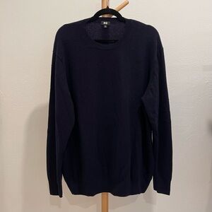 Uniqlo Men’s Navy Cashmere Sweater